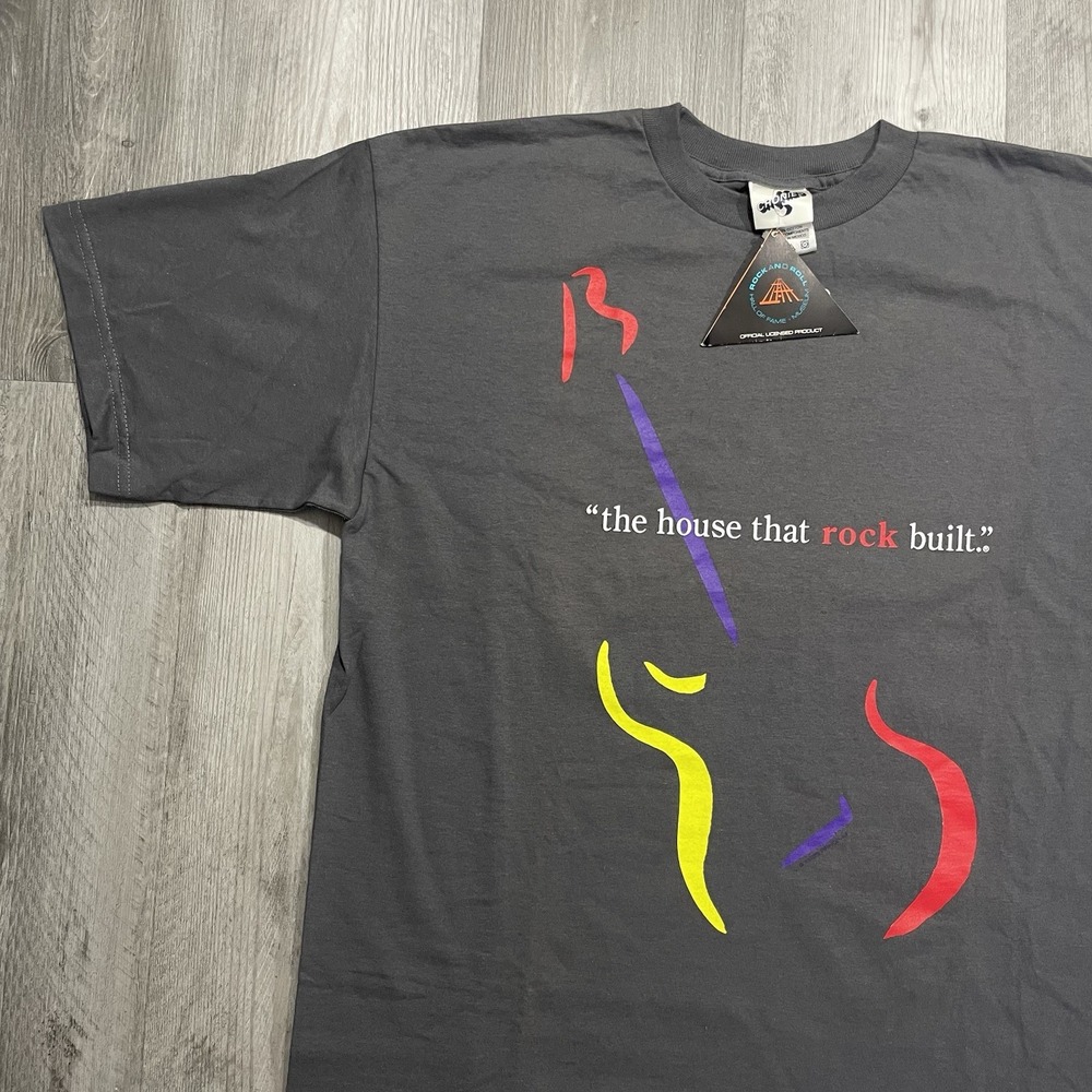 VTG 1998 Rock‎ and Roll Hall Of Fame Museum Size XL Guitar DSNWT Cronies Tshirt
